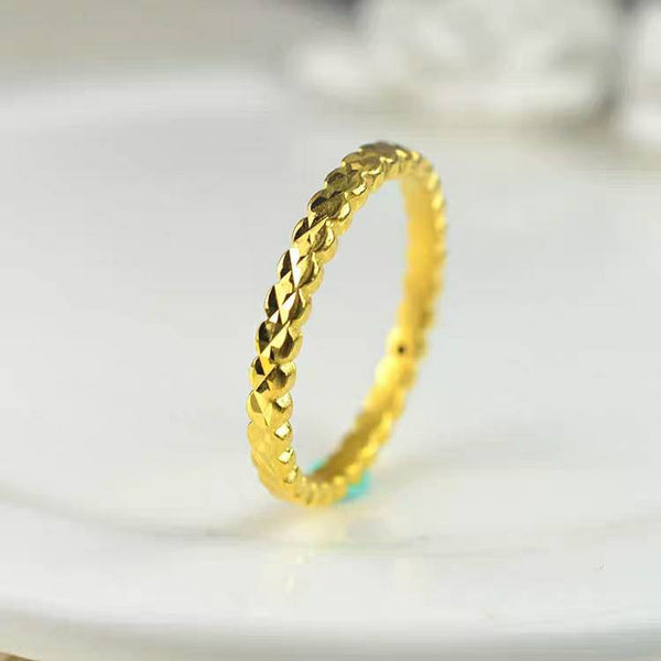 Genuine 24K gold solid band ring,  Au999 gold, 99% of gold 1 gram, real K gold band ring, for men, women, gifts for loved ones