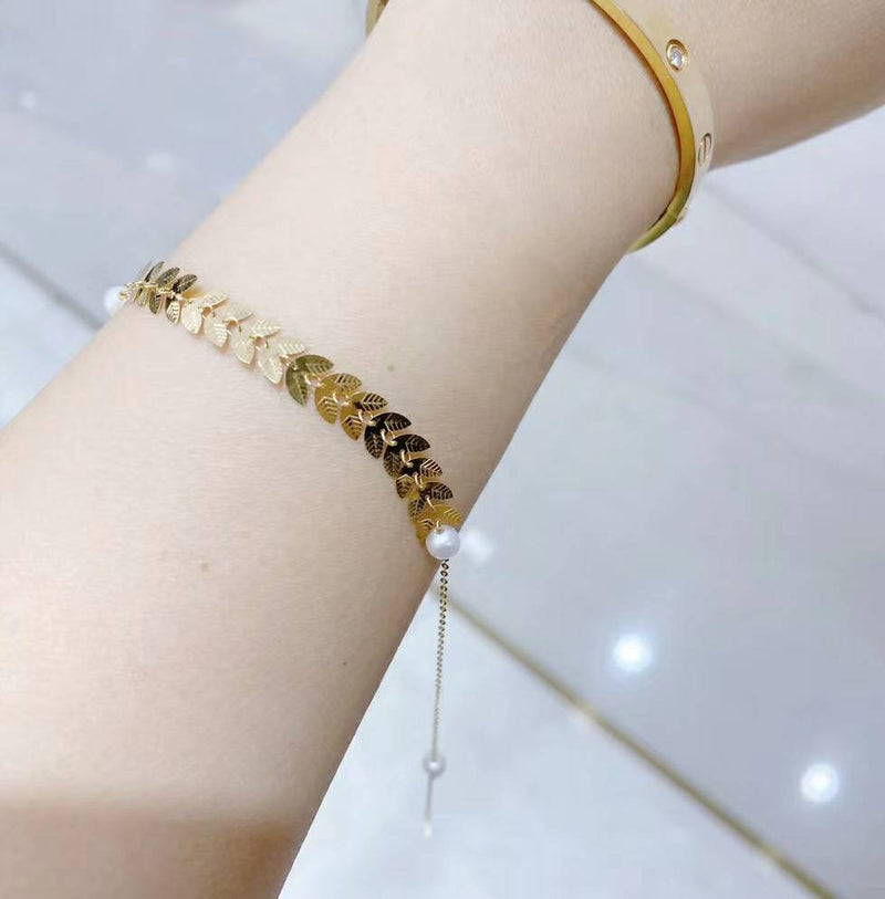 Link Bracelets Niche Exaggerated Wheat Bracelet Female Net Celebrity Anchor  Hand Decoration Light Luxury Accessories Personality From 7,19 € | DHgate