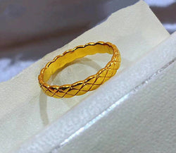 Genuine 24K gold solid band ring,  Au999 gold, 99% of gold 1 gram, real K gold band ring, for men, women, gifts for loved ones
