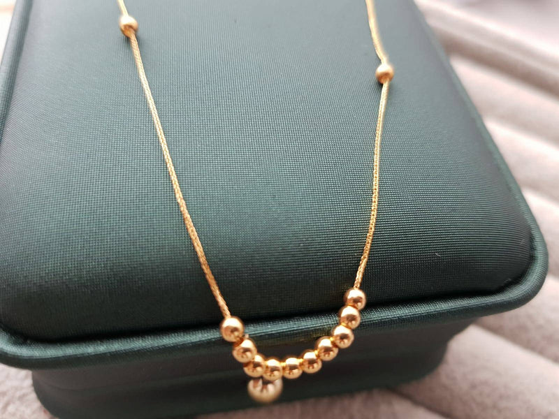 18K Yellow Gold Estate Bead Necklace – Long's Jewelers